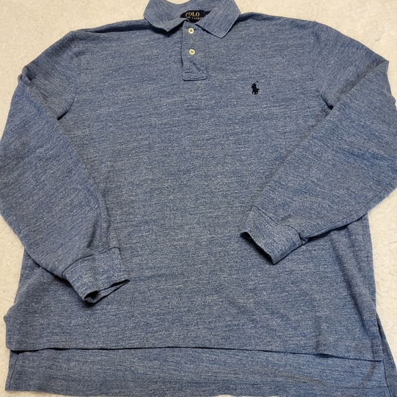 Polo Ralph Lauren Other - Polo Ralph Lauren Custom Fit Long Sleeve Polo Shirt Men’s L Blue Pony Logo